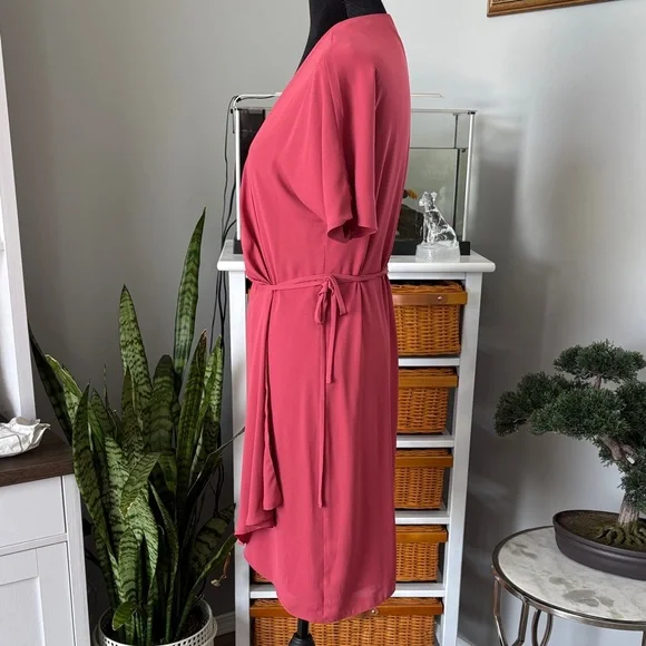 Aritzia Babaton Asymmetrical Dress in Bold Pink - Picture 3 of 5